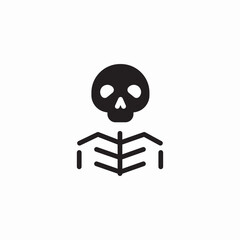 bone skeleton icon sign vector