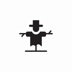 field scarecrow icon sign vector