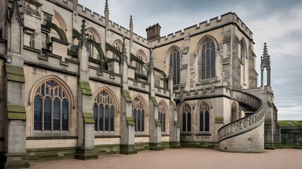 Gothic Medieval Stone Building Exterior