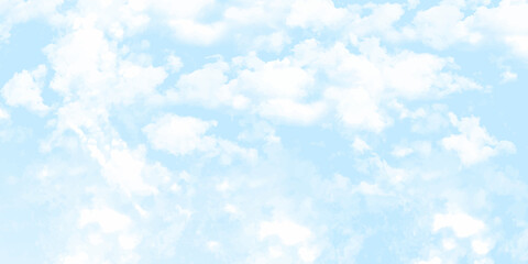 Beautiful clouds on blu sky abstract background A Beautiful Nature Shot of White Cumulus Clouds on a Bright Blue Sky Heaven
