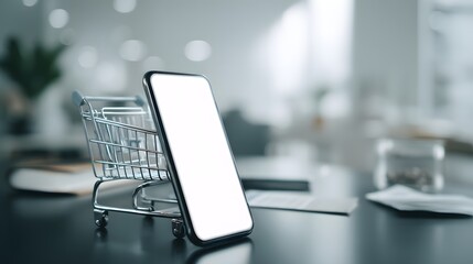 a smartphone placed in a smart dock with its screen showing a digital display of "170" on an office desk, which suggests a monitor