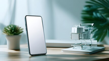 a modern setting with a focus on technology and smart home devices