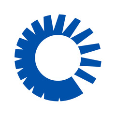 Loading circle with growing division lines