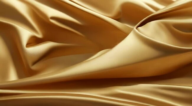 Golden Silk Fabric Texture
