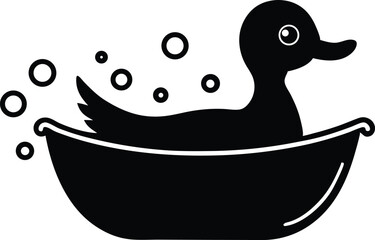 duck in bath