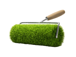 Grass paint roller eco friendly tool