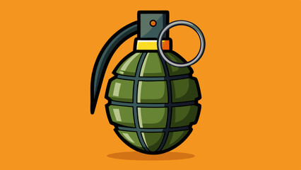 grenade isolated on white background
