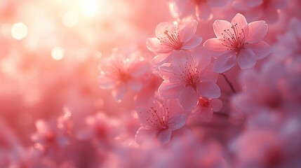 pink flowers in spring