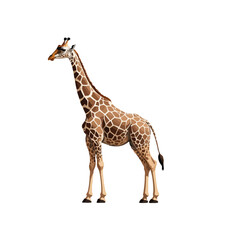 Naklejka premium giraffe illustration on white background