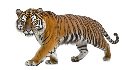 Obraz premium Striking Bengal Tiger Walking, Wildlife Animal Portrait