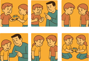 Children's Conflict Resolution: A Cartoon Sequence