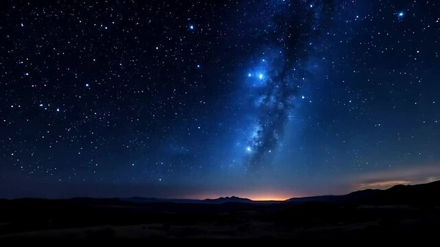 Stunning Milky Way Sunset Over Desert Landscape