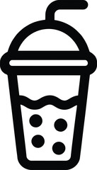 Bubble Tea and Cold Beverage Icon
