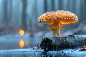 mushrooms in the forest