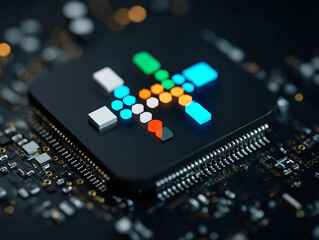 A modern, minimalist logo for a tech company that sells digital products. Clean lines, bold typography, and a sleek, futuristic design. The logo should convey innovation, reliability, and digital tran