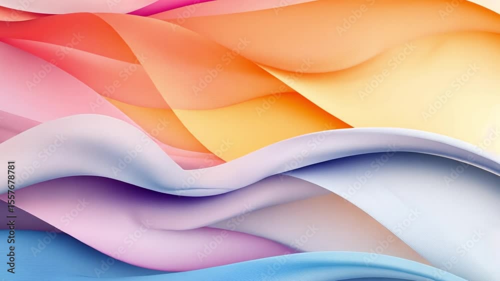 Poster harmonious hues: a symphony of color unfolds in a seamless blend of waves, curves, and gradients. th