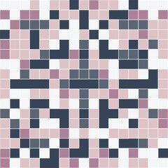 Colorful Checkered Mosaic Tile Seamless Background Design
