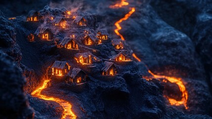 fire in the fireplace