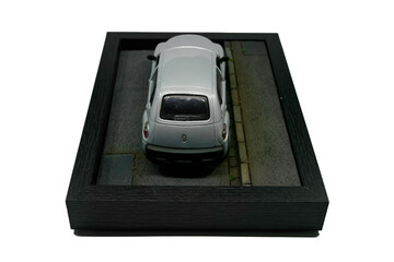 Geparktes Modellauto