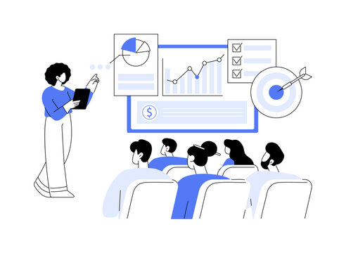 Project closure isolated cartoon vector illustrations.