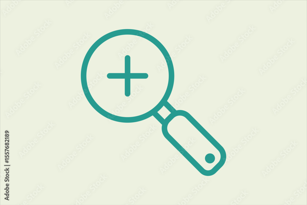 Poster zoom in icon. icon related to ui elements. suitable for web site, app, user interfaces,element, prin