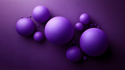 Abstract Purple 3D Spheres Background Texture Design
