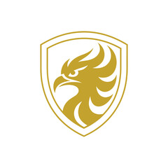 Obraz premium Unique phoenix head logo Modern and minimalist vector and abstract logo