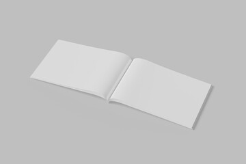 open landscape magazine for mockup