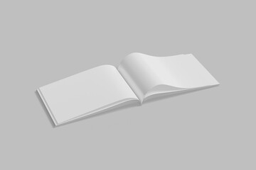 open landscape magazine for mockup