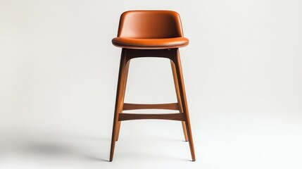Bar stool on white background