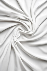 Obraz premium Crisp white bed sheets with subtle folds and soft textures, isolated in a clean white scene. 
