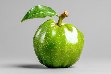 Fresh garcinia atroviridis fruit isolated on transparent background 