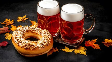 Autumn Beer and Pretzel: Festive Fall Treat