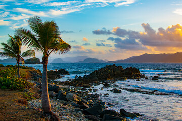 Sunset in the Virgin Islands