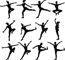 Expressive dance motion silhouettes for creative design