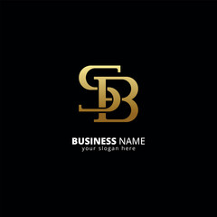 Creative S and B Letter Logo, Luxury Monogram Design.