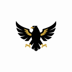 Obraz premium Majestic eagle with wings spread wide, powerful bird of prey, symbol of freedom and independence. This eagle image is perfect for Independence Day celebrations, creating patriotic designs,
