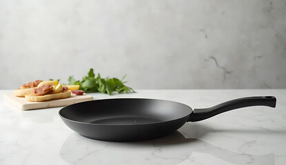 frying pan with fried chicken