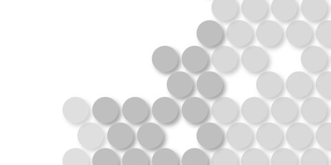 Grey tiles wall. round marble textures, ball tiles. Air Bubble wrap texture background. Top view pavement circle block white texture with seamless patterns floor background. Textured Background.