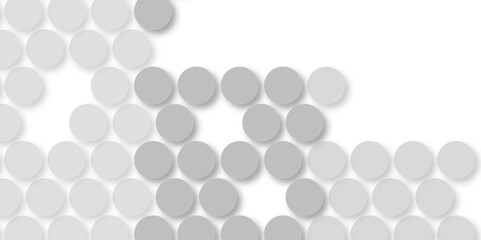 Grey tiles wall. round marble textures, ball tiles. Air Bubble wrap texture background. Top view pavement circle block white texture with seamless patterns floor background. Textured Background.