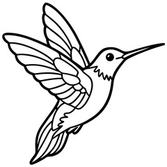 Obraz premium hummingbird---tiny-shape---wings-and-beak---finali 