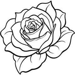 sketch-of-blooming-roses