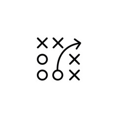 Business Strategy Path Monoline Icon