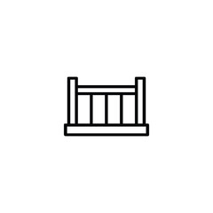 Balcony Railing Monoline Icon