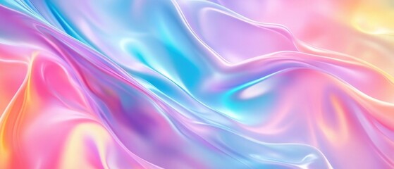 Obraz premium Holographic rainbow foil iridescent texture abstract hologram background. High quality photo