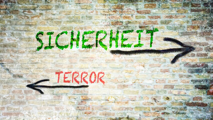 Signposts the direct way to security versus terror