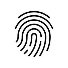 Unique Fingerprint Identity Vector Graphic  High-Resolution Illustration