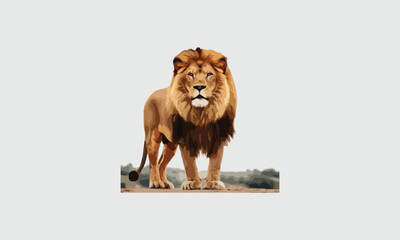 Vector lion design fully editable high quality