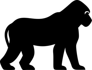 Vector animal silhouettes featuring wild bear, playful dog, and majestic wildlife illustrations