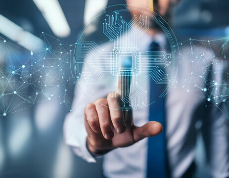 Exploring the advancements of artificial intelligence neural networks within modern technology and business concepts. - Powered by Adobe